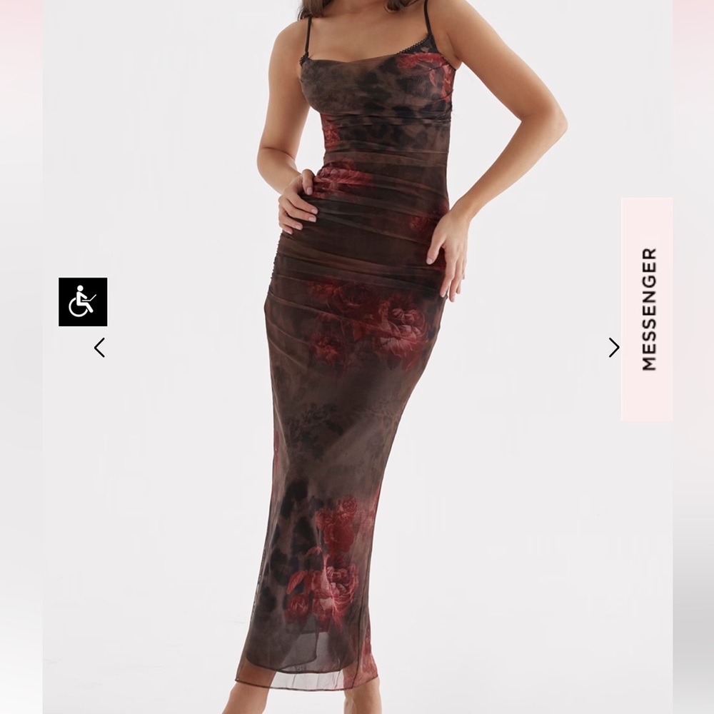 House of CB Nalini Printed Midi Dress